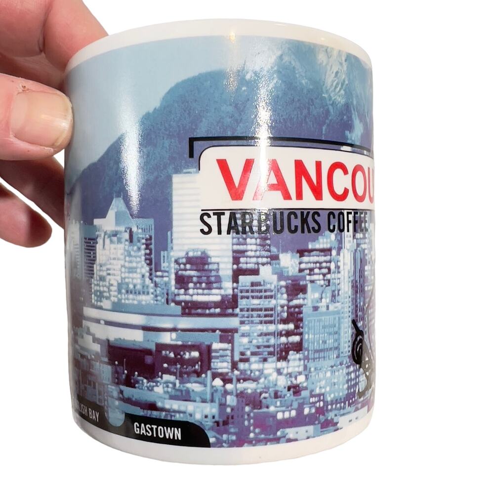 Starbucks Vancouver Coffee City Mug 1999 Stanley Park Granville Island Gastown - Picture 2 of 12